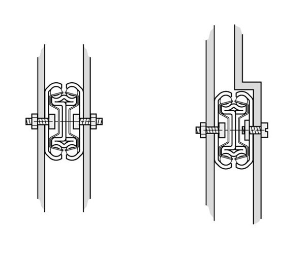 Accuride 2642 Drawer Slides Brackets line drawing