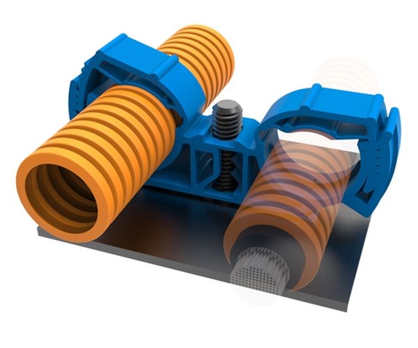Application High Voltage Cable Management Clips | Stud Fix | Double