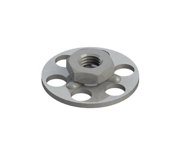 B0N078A Hex Nut Bonding Fasteners - 23mm Round Closed Base