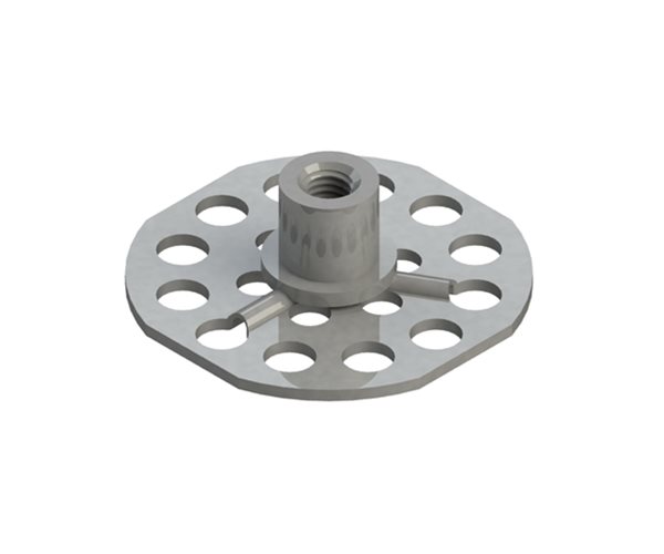 B0N123A Female Bonding Fasteners - 38mm Round Open Base