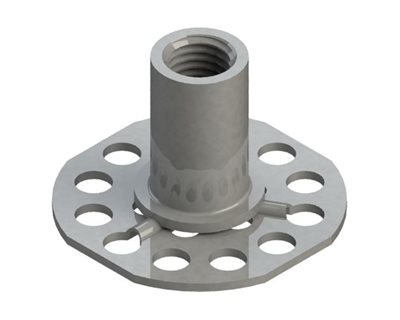 Female Bonding Fasteners | 38mm Round Open Base