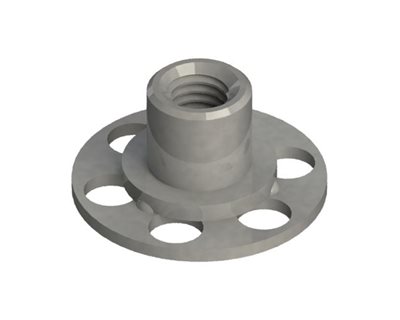 Gewindebuchsen, Offen, 23mm Rund