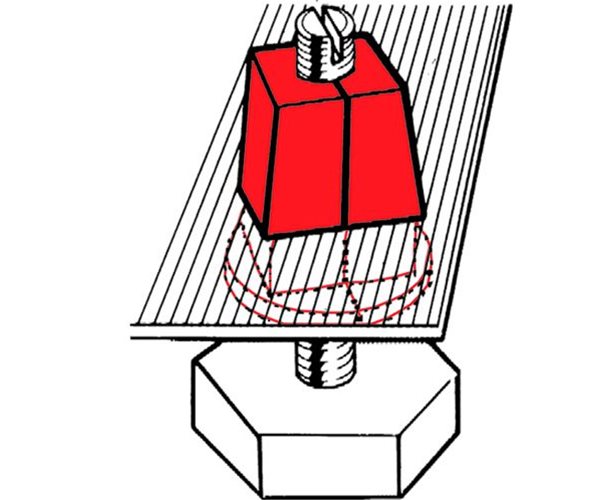 Inverted Screw Grommets Application